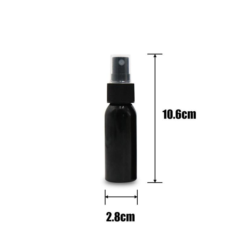 1 pc bærbar tom sprayflaske 30/50/100 ml genopfyldelige beholderflasker plast mini tom kosmetisk beholder parfume flaske: 30ml sorte