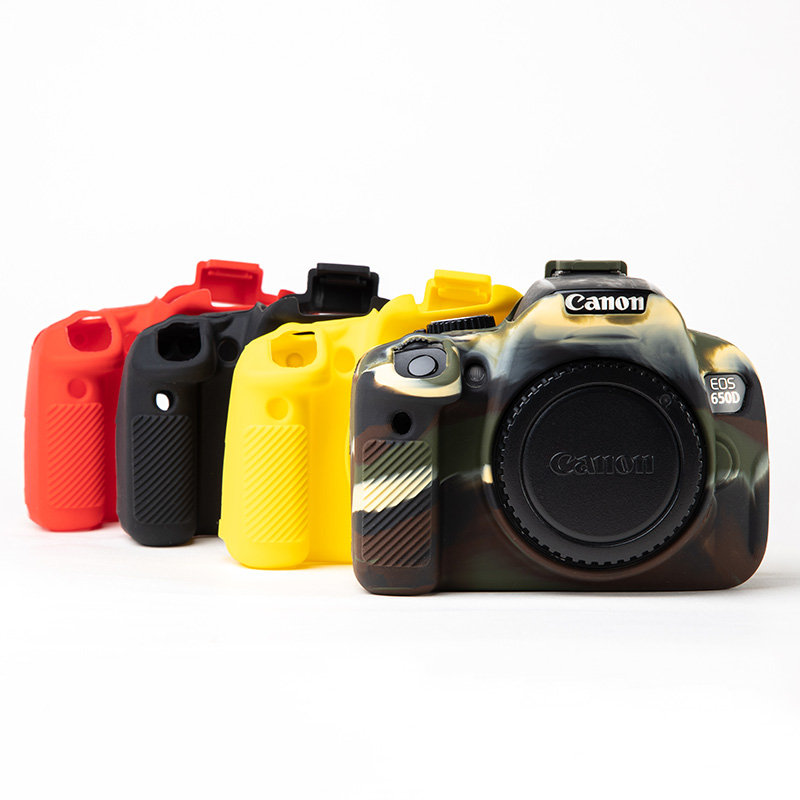 Funda protectora de silicona para Canon EOS 600D 650D 700D Kiss X5i X6i X7i Rebel T3i T4i T5i DSLR, bolsa para cámara