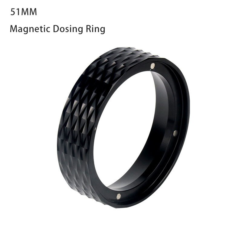 51mm Kaffee Filter für Delonghi 680/685 Ersatz Kaffee Maschine Griff Drei Ohren Boden Kaffee Griff Kaffee Zubehör: Black Ring-51MM