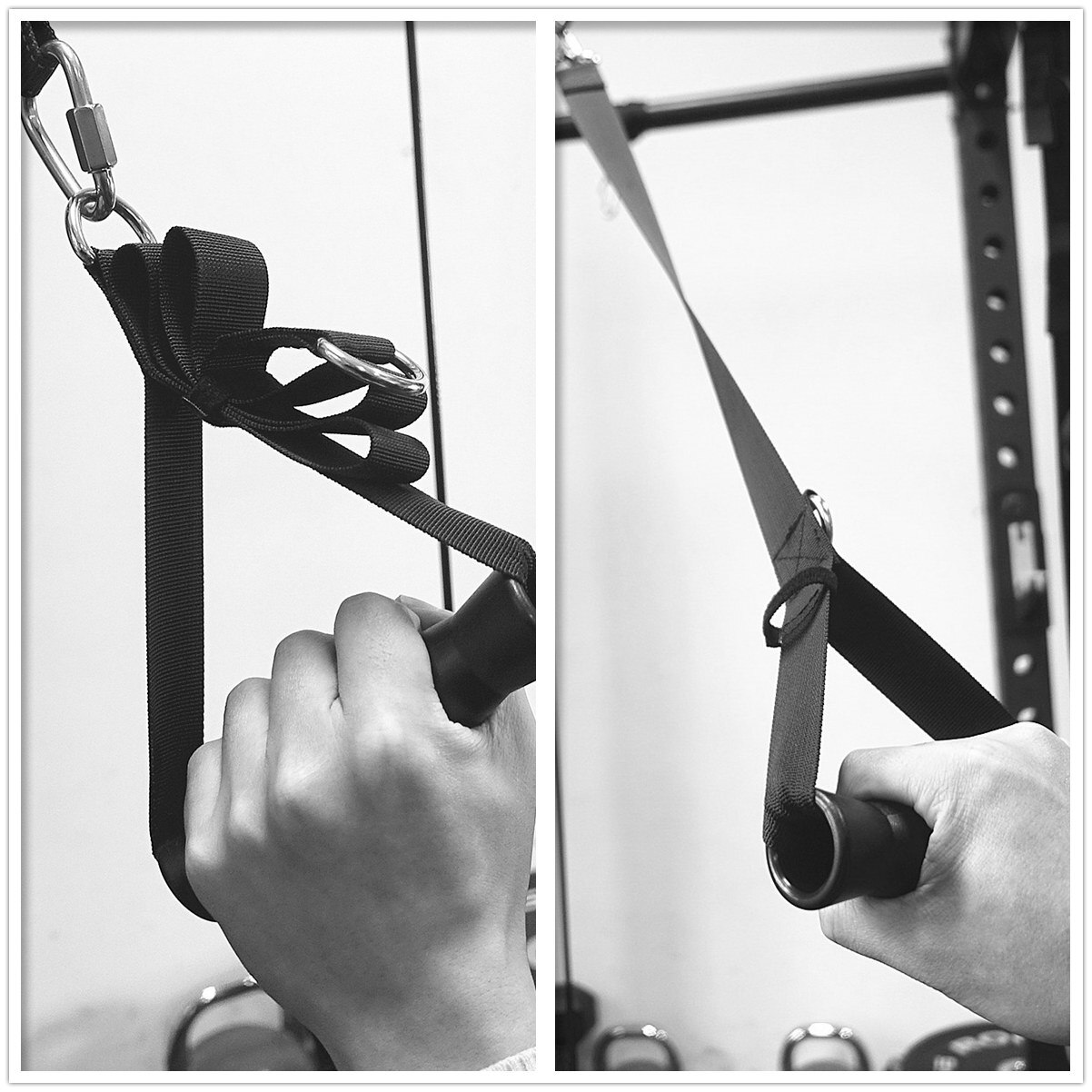 2 in 1 Multifunctional Adjustable Gym Handle Forearm Strength Training Workout Handle for Cable Attachments Pulley LAT Pull Down