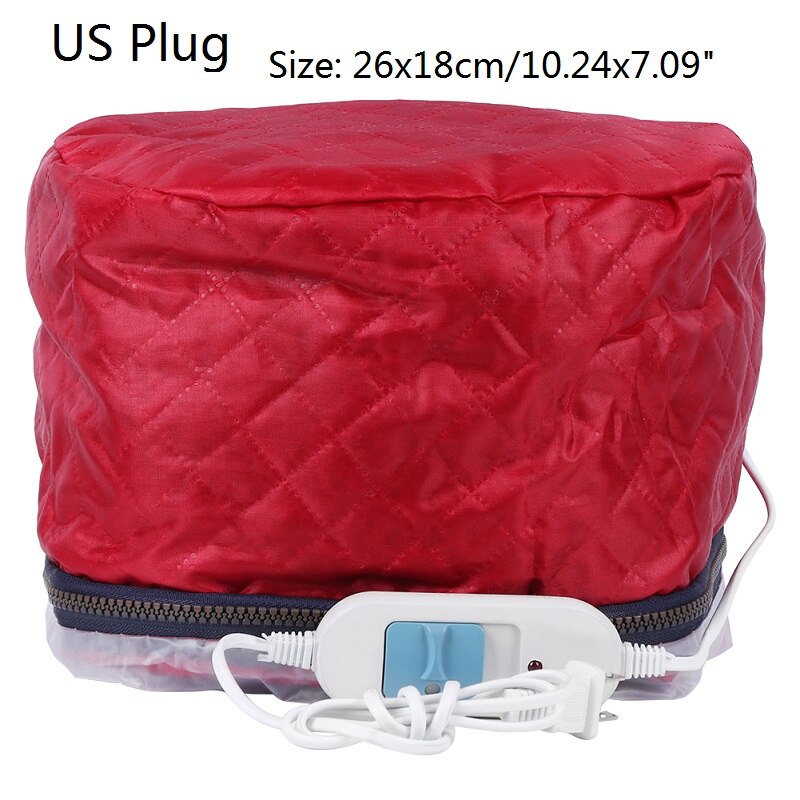 3 Modes Verstelbare Haar Steamer Cap Drogers Elektrische Haar Verwarming Cap Hoed Salon Thuisgebruik Diy Haar Spa Voedende Styling gereedschap: F  US Plug