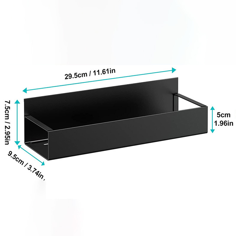 Magnetisches Kühlschrankregal, Gewürzlagerregal, platzsparend aus schwarzem Eisen, für Höhle Schrank auf der Seite des Kühlschranks, Küchenorganisator-Regal: Grün