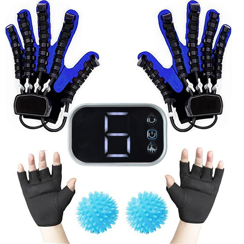 Intelligente Massage Handschoenen Beroerte Hemiplegie Revalidatie Handfunctie Robot Handschoenen Revalidatie Training Handschoen Vingerverzorging: Transparant / xlarge
