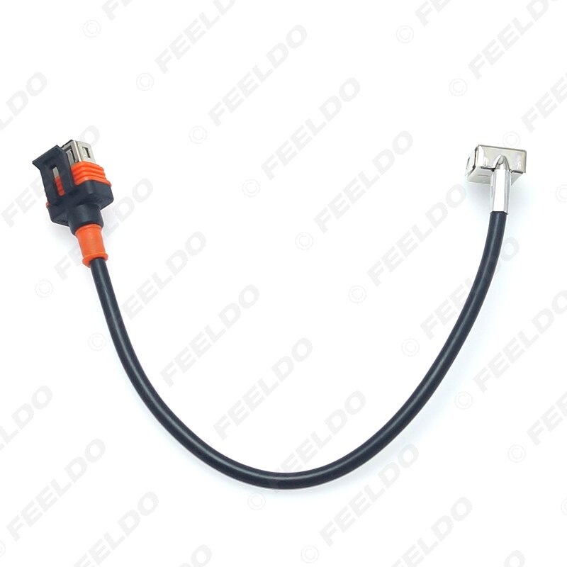 Feeldo 1pc bil skjult xenon lys høyspent ledningsnett kabel for  d1s d1c d1r xenon ballast pære  d1 d3 hid stikkontakt adapter