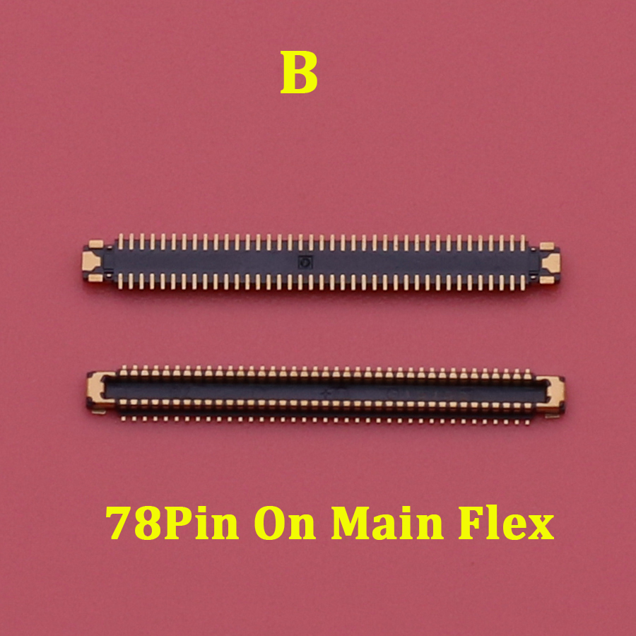2 Stuks Lcd-scherm Flex Fpc Connector Voor Samsung Galaxy A32 4G A325 A325F 5G A326 A326F a82 A826 Plug On Board 40 78 Pin: B A325