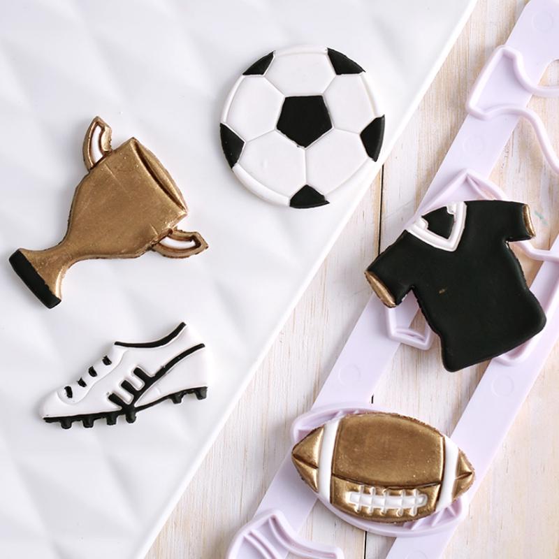 Cortador de galletas y pastelería, para cortar pasteles utensilio de cocina, Fondant, ideal para deportes de Fútbol