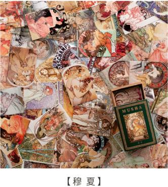 Moking retro library Mini Tag Greeting Cards Postcard Birthday Card retail: 6