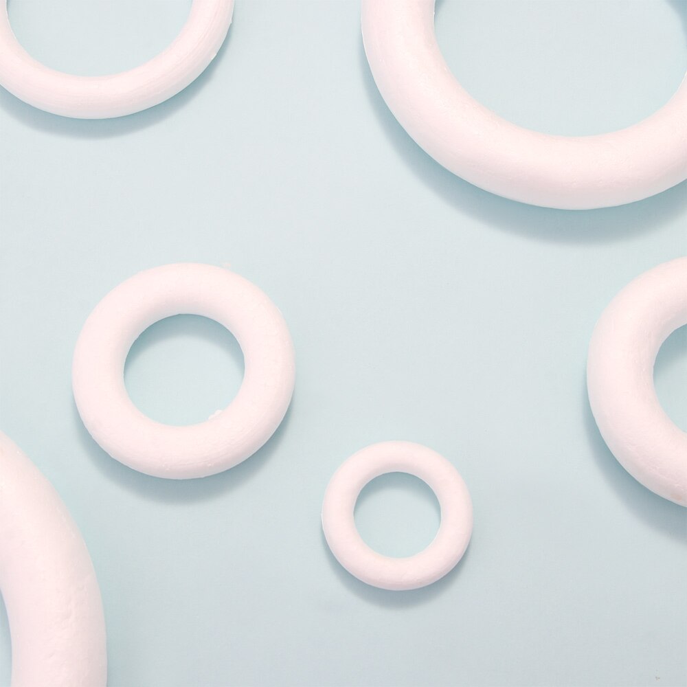 XMAS Polystyrene Styrofoam Foam Ring For Craft DIY Accessory Handmade Party Decorations