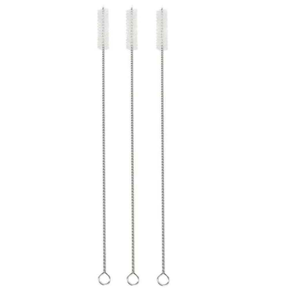 Visual Touch Reusable Silicone Straws Silicone Straws Drinking Cleaning Brush Carrying Case Party Supplies: 3pcs brushes