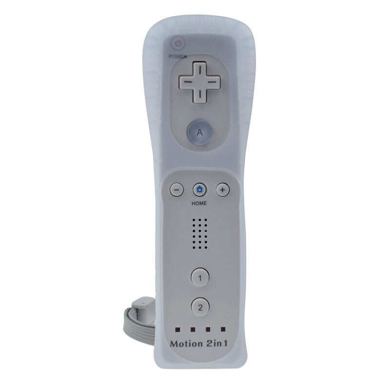 Nunchuk 2 en 1 con Motion Plus para Nintendo Wii, mando a distancia: white Remote