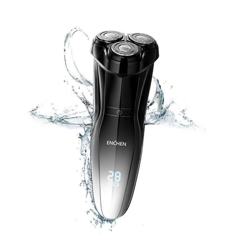 Enchen Electric Shaver Men's Razor Beard Machine LED display Portable Dry Wet Beard Trimmer Rechargeable 3 head shaving machine: Gentleman 5S