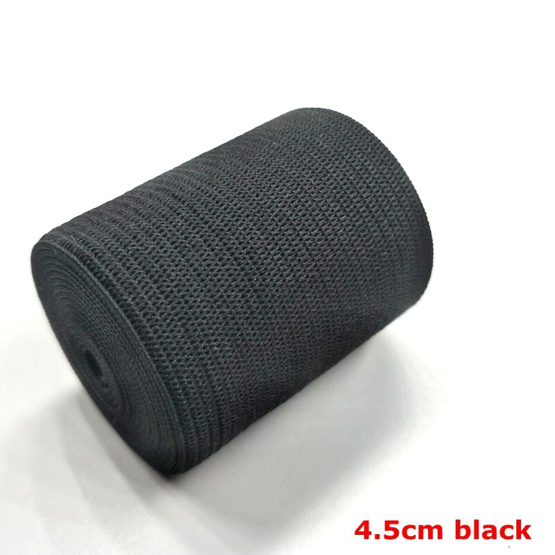 Hl 15/20/25/30/35/40/45Mm Zwart/Wit/Goud/Zilver Nylon Elastische Bands Garment Home Textiel Naaien Begrippen 1Meter Of 2Meter: 4.5cm black 1 meter
