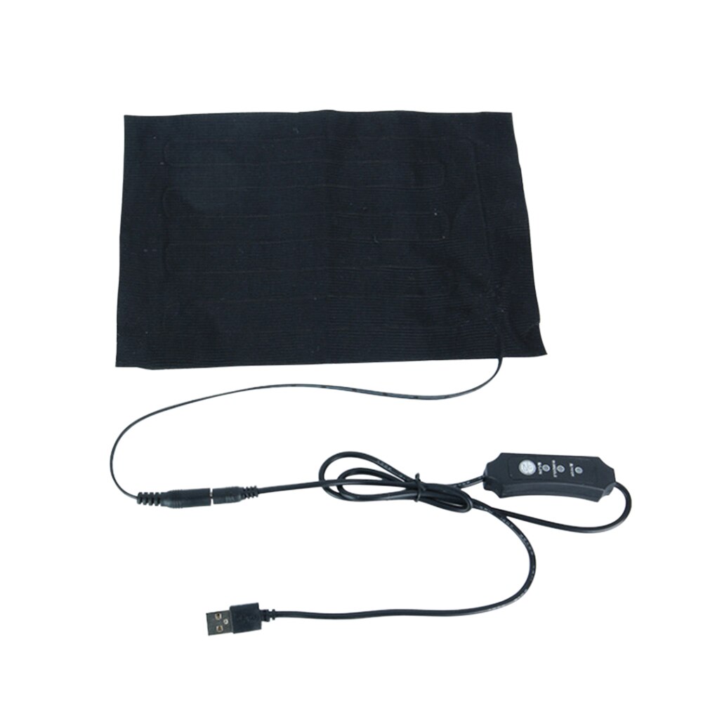 Manta eléctrica portátil para acampar, almohadilla térmica protectora de cintura con carga USB, 3 engranajes, para viajes al aire libre, bricolaje