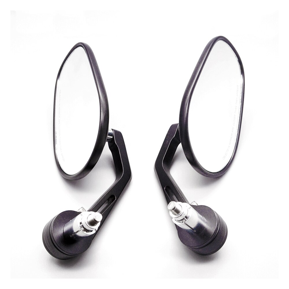 DREAMIZER Rétroviseurs Moto Ronds 7/8" - 80mm - Universels Pour Street, Sport, Cruiser - Rotation 360°