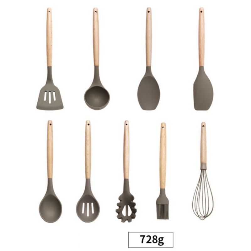 1pc- dreje silikone køkkensæt suppeske køkkenredskaber madlavning non-stick køkkentilbehør