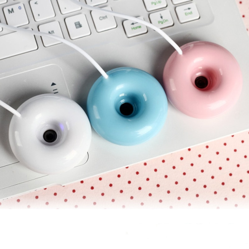 House appliace Mini Portable Donuts USB Air Humidifier Purifier Aroma Diffuser Steam For Home mist maker usb humidifier