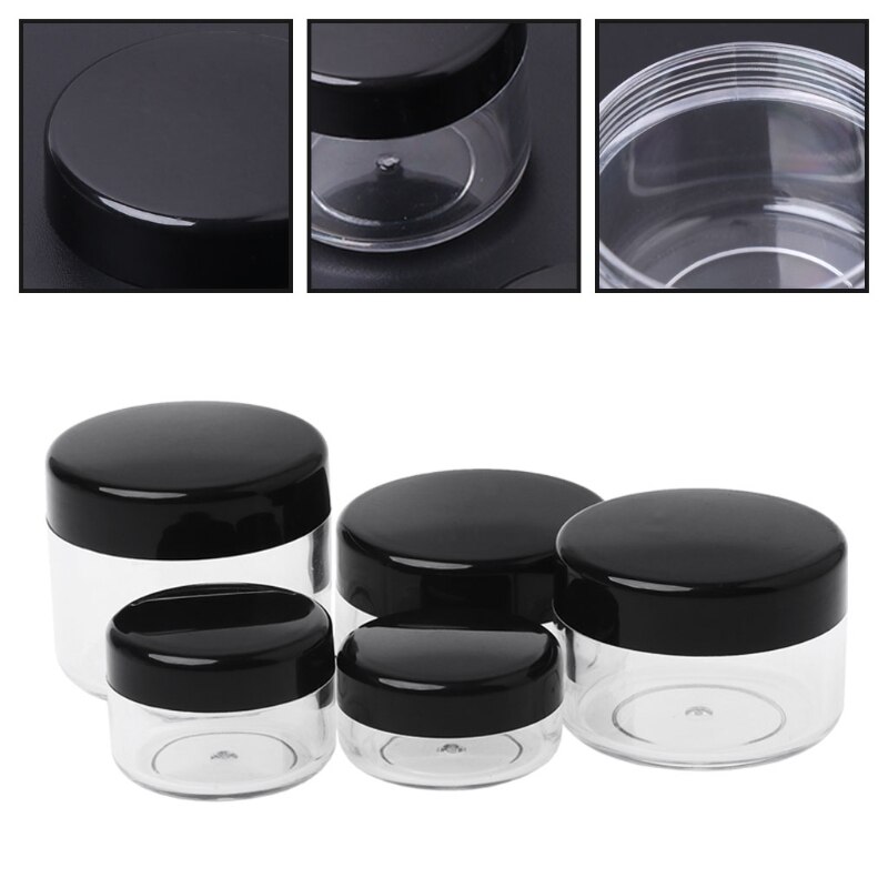 Makeup Jar Mini Sample Bottle Travel Cosmetic Pot Face Cream Container Nail Box 425D