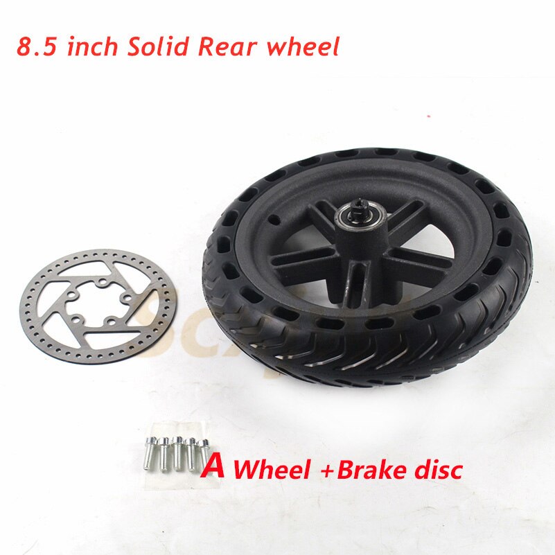 Pneus à Air Arrières pour Trottinette Électrique, Roues de Rééquilibrage 8.5 Pouces, 10 Pouces, Solides, pour Modèle Xiaomi Mijia M365, 8 1/2x2: A wheel .disc.