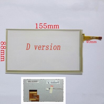 155*88 MM Original 6.2 inch LCD screen HSD062IDW1 A00 A01 A02 With touch screen for DVD Car GPS navigation: D touch LCD