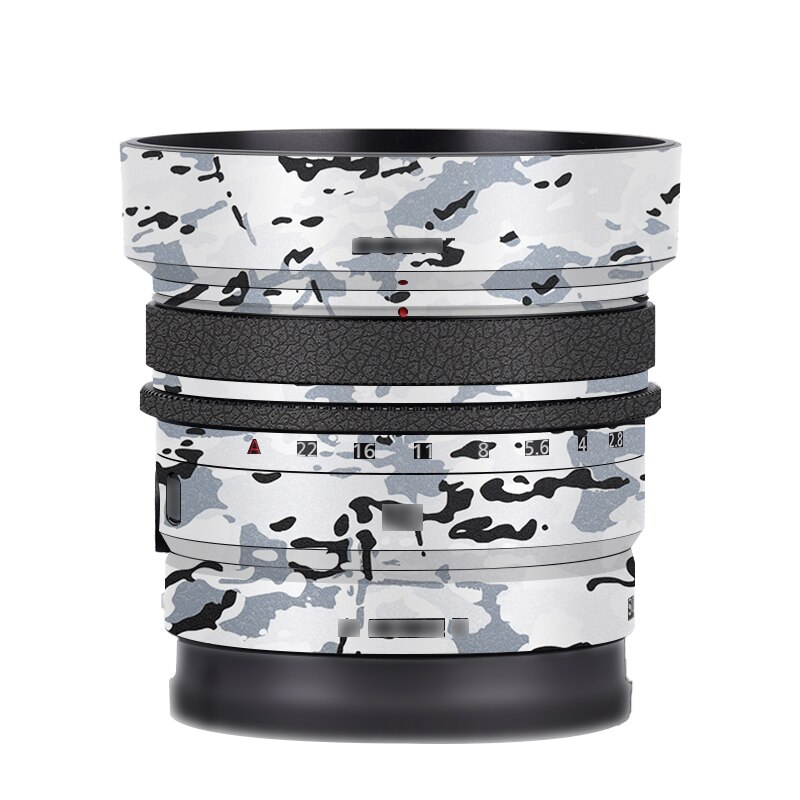 24 2.8g / FE24 F2.8G obiektyw winylowa tablica naścienna skórki Wrap pokrywa dla SONY FE 24mm f/2.8G (SEL24F28G) obiektyw Premium naklejka: Snow Camouflage