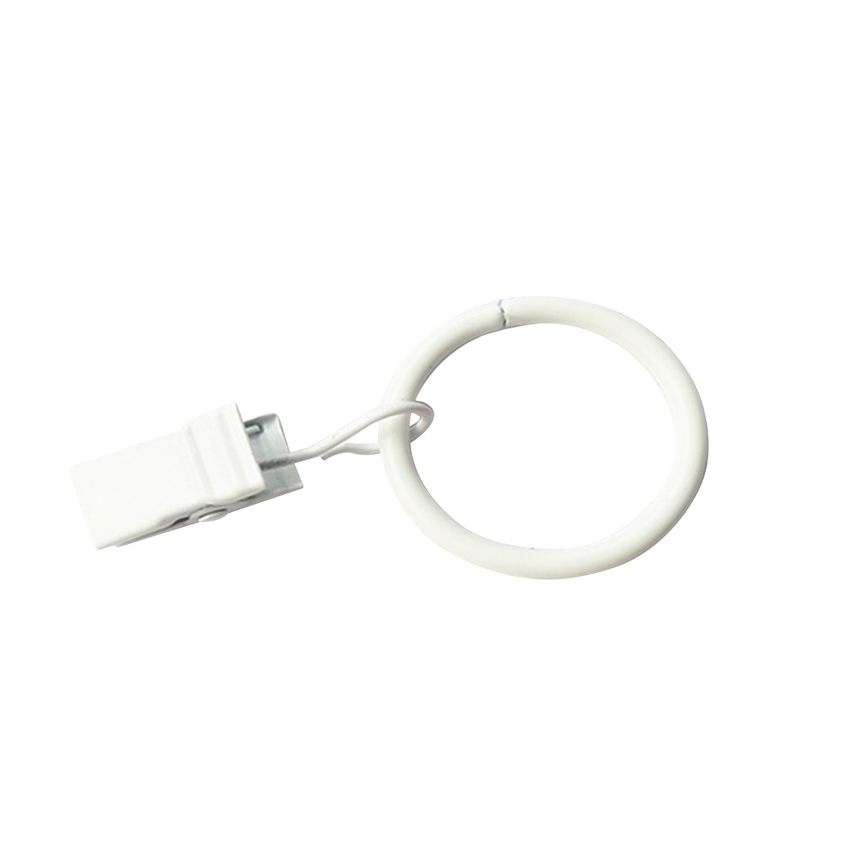 10 Curtain Rings with Clips Stable Drapery Rings Easy to Use Curtain Hooks for for Shower Window Door Curtain