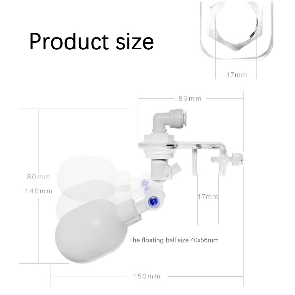 Aquarium Auto Water Changer Kit Power Free Fish Tank Adjustable Float Ball Valve Type Auto Water Filler Water Level Controller