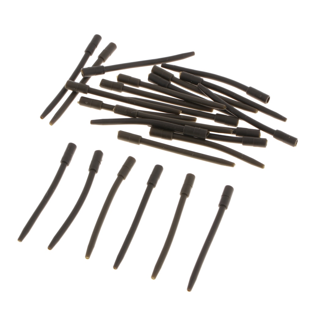 25pcs Soft Inline Lead Inserts Safety Sleeves Rig Anti- Chod Rig Swivels Fishing Accessories Carp Fishing Tools