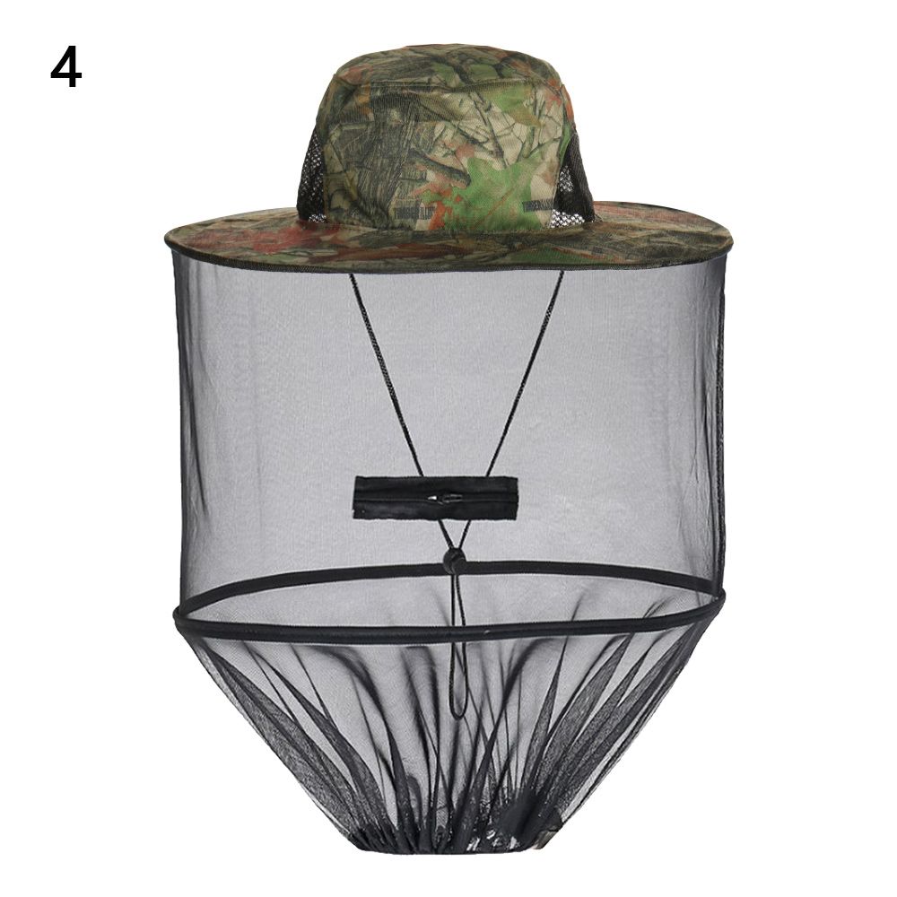 Chapeau anti-moustiques avec filet caché, répulsif en maille, Protection contre les insectes et les abeilles, pour hommes et femmes, Protection solaire d'extérieur, casquette de pêche: vert militaire