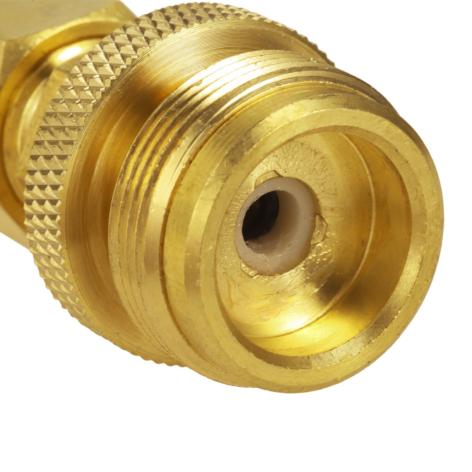 dophee 1lb Propane Disposal Adapter Fitting with 1/4" Quick Connect Disconnect Adaptor for Portable Camper Grill Stove for RV