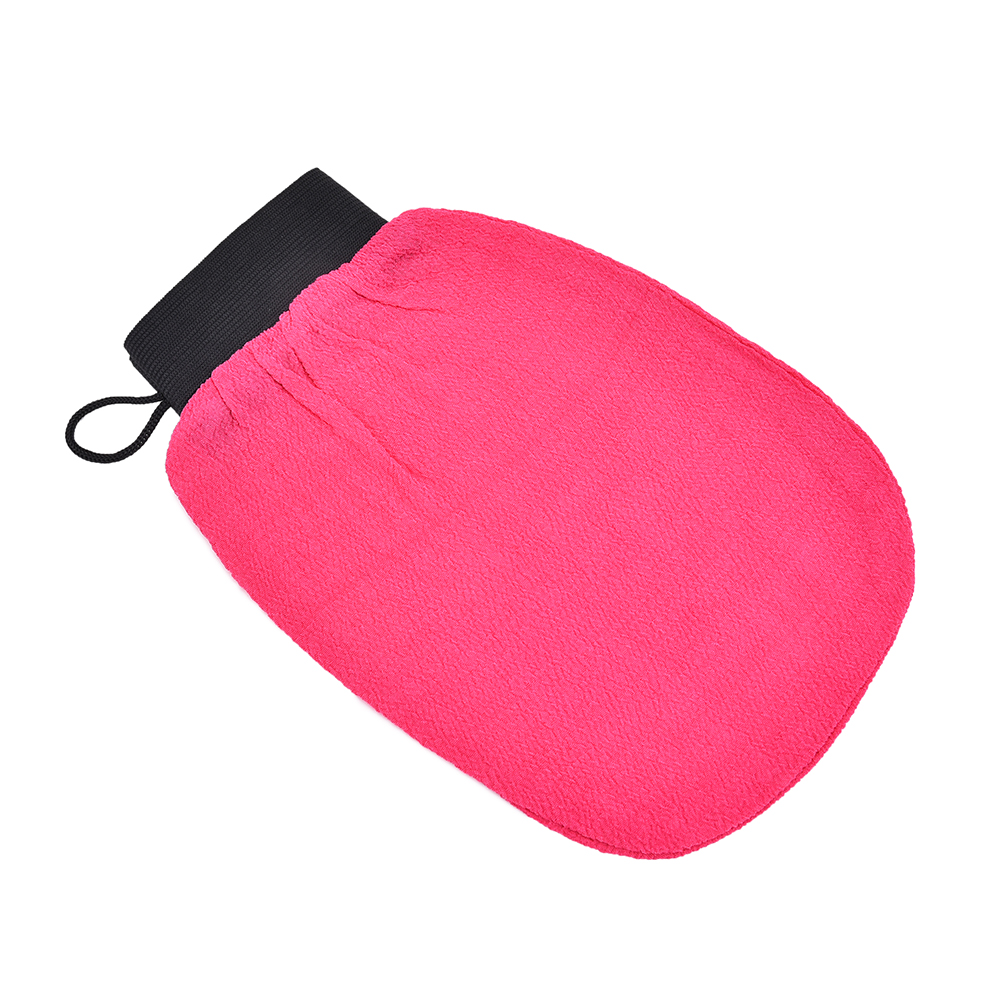 4 kleuren Gezicht & Body Verwijderen Mee-eters Cellulitis Massage Mitt Voor Badkamer Accessoires Exfoliërende Hammam Handschoen Scrub: rose