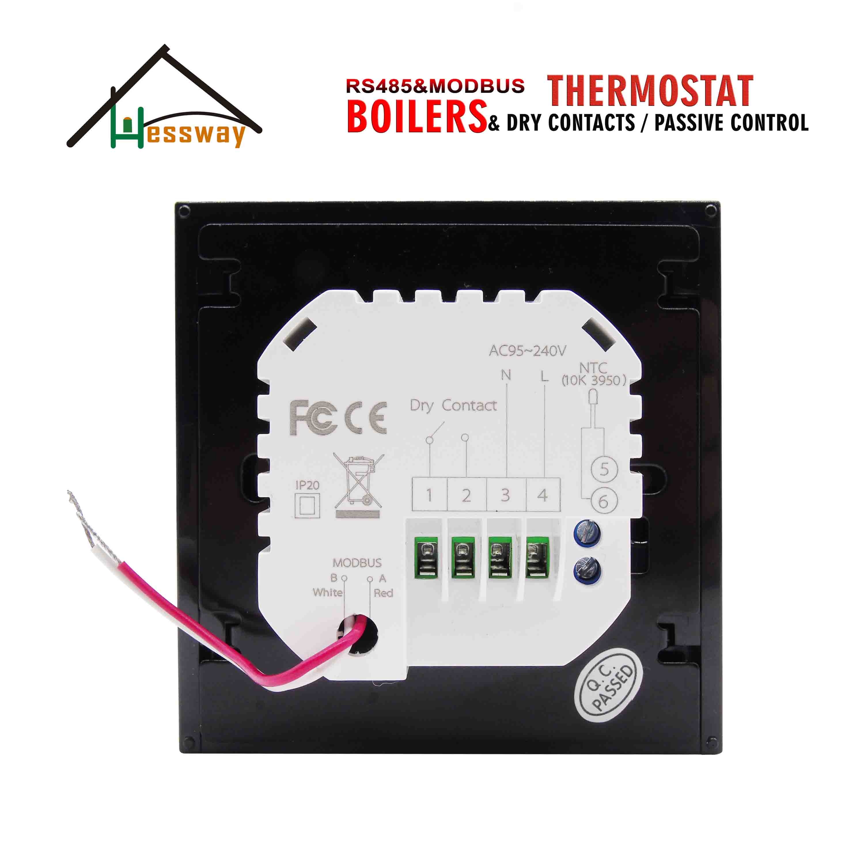 HESSWAY dry contact relay Modbus RTU THERMOSTAT for water boiler heating