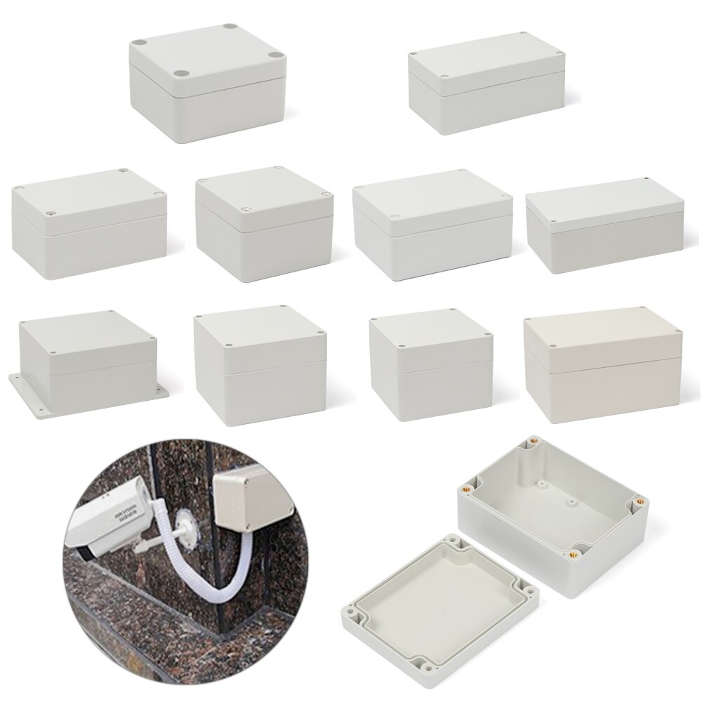 ABS Project Instrument Case Waterproof Plastic Enclosure Box Electronic Electrical Project Box Outdoor Junction Box Housing