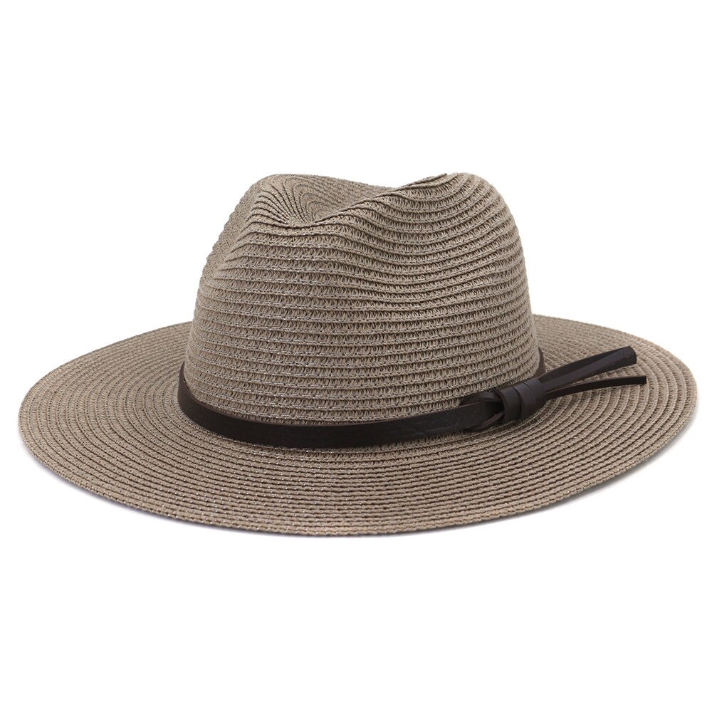 Vrouwen Zonwering Hoed Vrouwelijke Zomer Tovenaar Hoeden Dames Zonnehoed Anti-Uv Strand Hoed Vouwen Brede Kerk Hoed MZ06: cameo brown