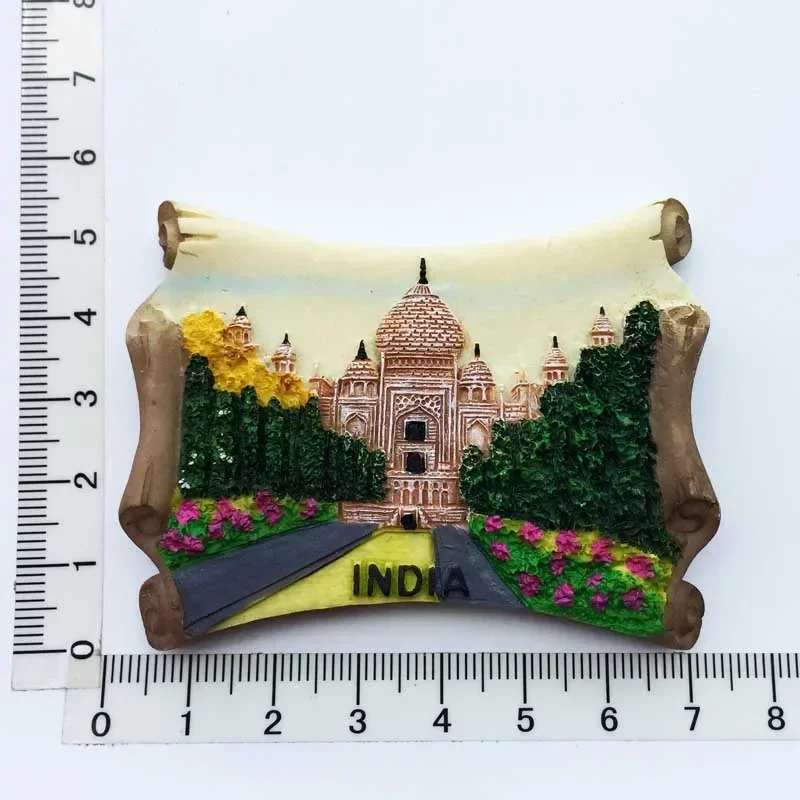 India Koelkastmagneet Toerisme Souvenir Rajasthan Bangalore 3D Hars Geschilderd Ambachten Magneten voor Koelkasten Sticker Home Decor: Roze