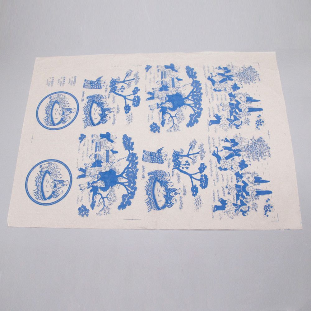 Arts Creatieve Keramiek Transfer Papier Aardewerk Accessoires Blauw En Wit Porselein Papier Glazuur Onderglazuur Bloem Papier: style5