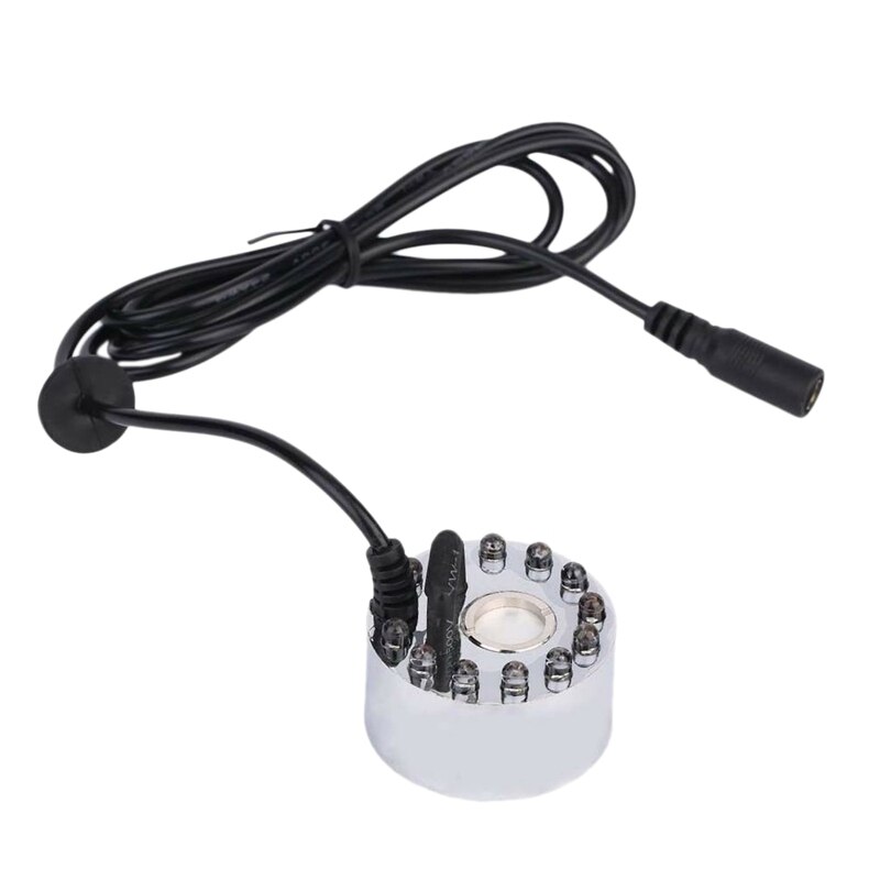 ledet tåke maker tåkemaskin demning fogger luftfukter, til akvarium fisk basseng vann fontene steinrik dekorasjon eu støpsel