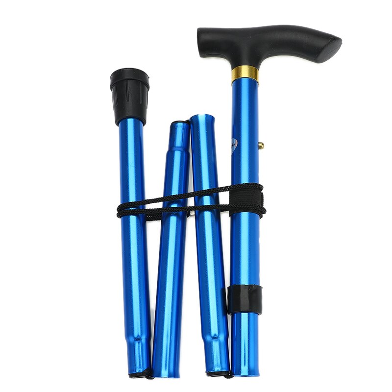 T-griff Spazierstock Teleskop Taktstock Wandern Wandern Pole Tragbare Ultra-licht Aluminium Klapp Klettern Stock für Ältere