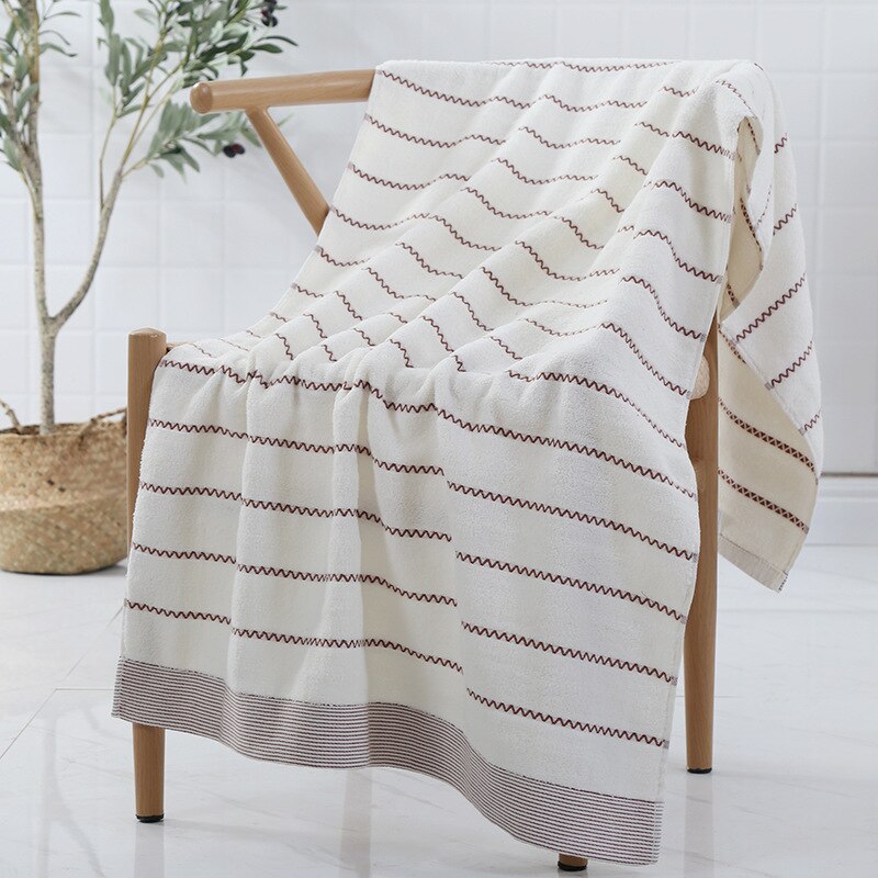 1/2/3pcs/set Bath Towel Adult Thickening Strong Absorbent Bath Towels Cotton Household Men Women Couple Big Towels Beach Towel: 70x140cm white 1pcs