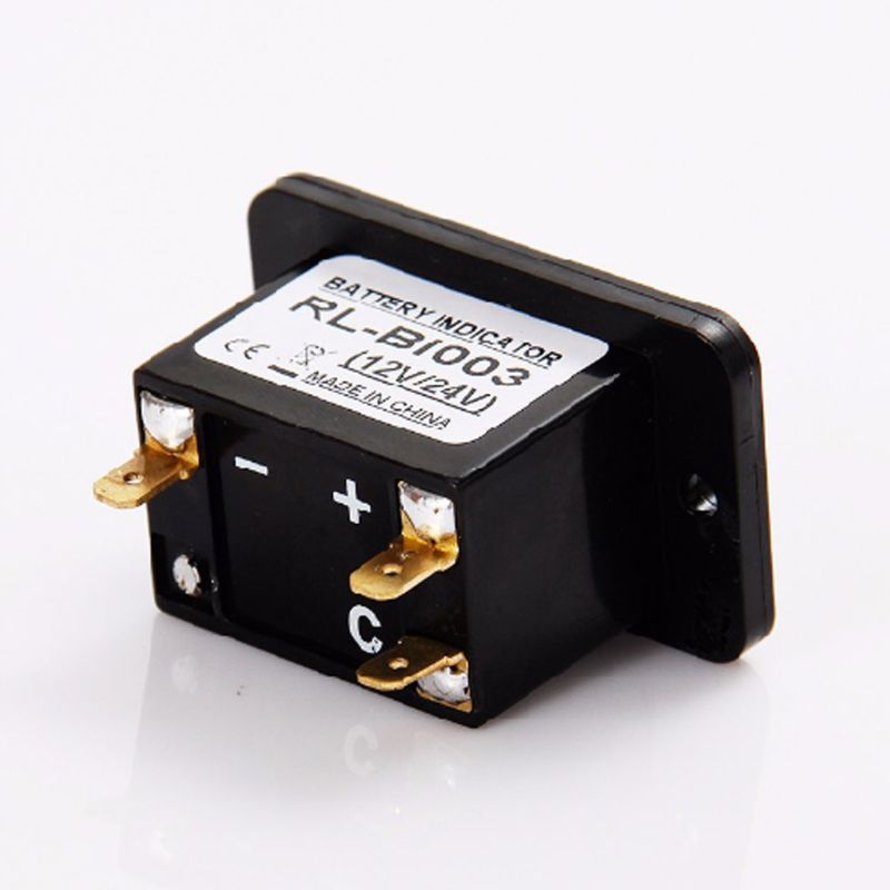 Battery Fuel Gauge Indicator LED 12-24V 36V 48V 72V for Fork Lifts Golf Carts