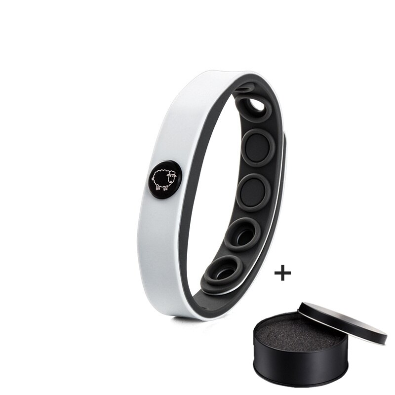 Pulseras de señal del zodiaco, pulsera de energía de iones negativos, turmalina de silicona, resistente al agua, Color de joyería,: Sheep