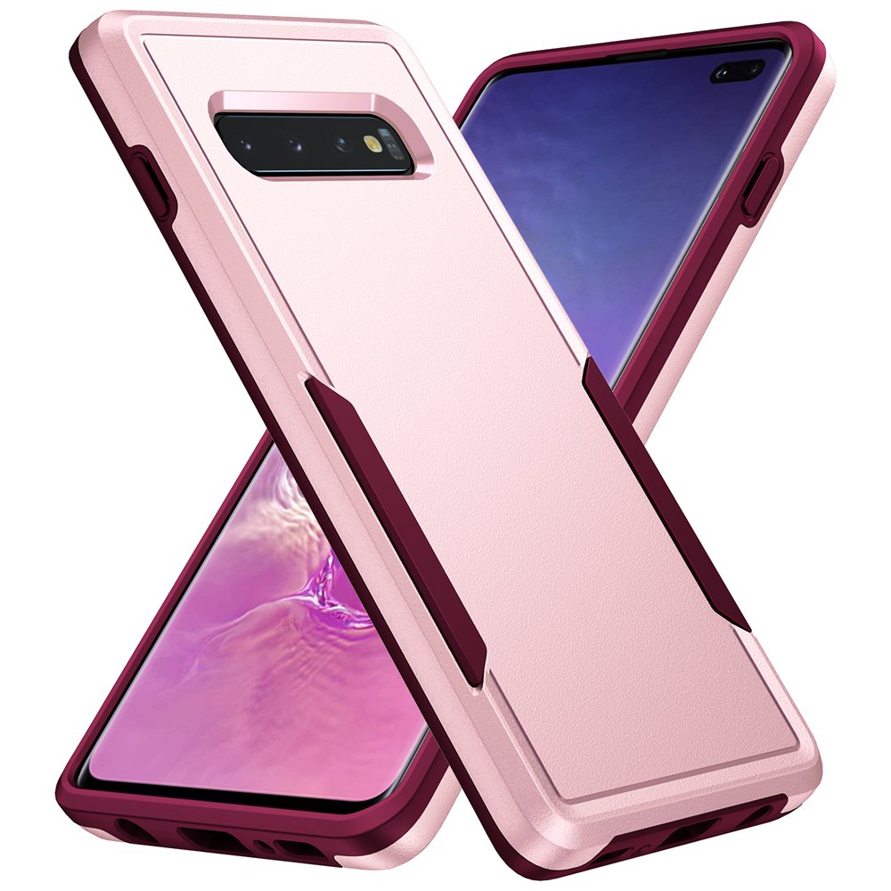 Galaxy S10 Plus Case Shockproof Hybrid Case Dual Layer Hard Cover for Samsung Galaxy S10 Cases: Acrylic / pink