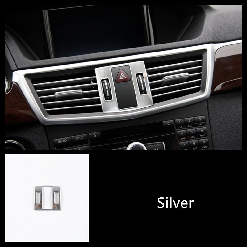 Car Styling Center Console presa d'aria cornice decorazione copertura rivestimento adesivo interno per Mercedes Benz W212 classe E 2010-2011: Default Title