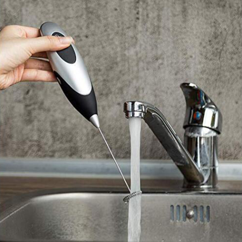 Ręczny elektryczny spieniacz mleka domu mini mleka spieniacz cappuccino kawy spienione mleko ekspres/trzepaczka trzepaczka robić jajek zasilany z baterii 069