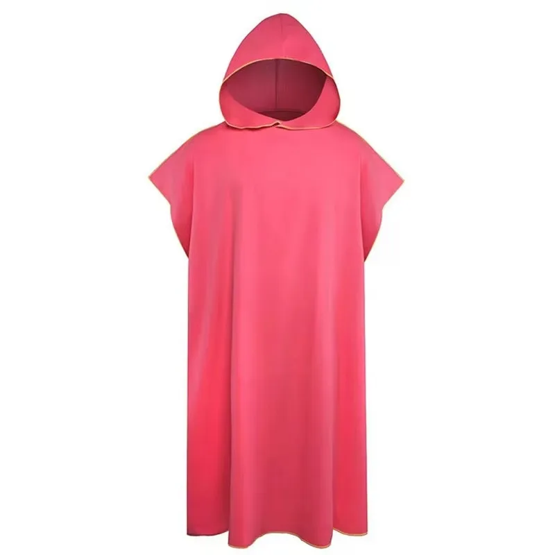 Surfen-Poncho, Wickeltuch, Kapuzenmantel, Mikrofaser, Stranddecke, Badetuch, Badehandtuch, Neoprenanzug, Strandponcho für Erwachsene: Himmel Blau