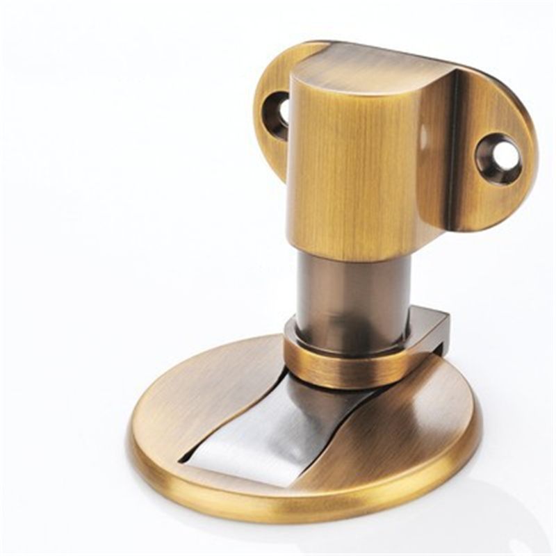Adjustable Door Holder Alloy Magnetic Door Stopper Non-punch Sticker Water-proof L4MB: Color D