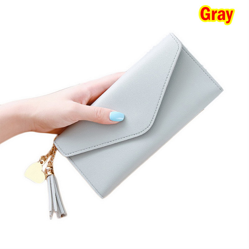 Women Long Clutch Wallets Female PU Leather Bowknot Coin Bag Phone Purses Lady Cards Holder Wallet: 16