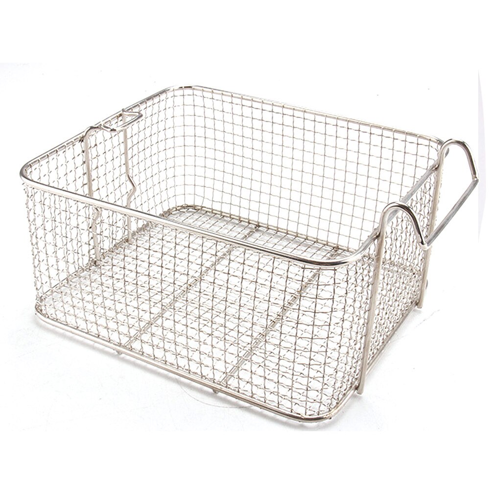 Stainless Steel Frying Basket Detachable Plastic Handle Fryer Kitchen Tool Fry Basket Strainer Stainless Steel