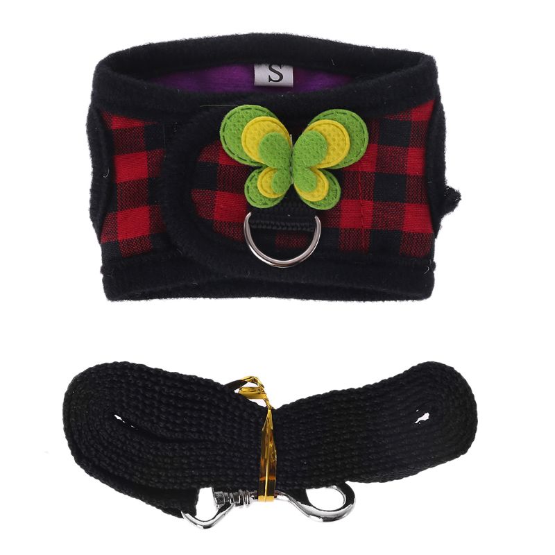 Arnés ajustable para hámster, conjunto de correa para conejillo de indias, Chinchilla, ratones, Hurón, accesorios para animales pequeños,: -3 / S
