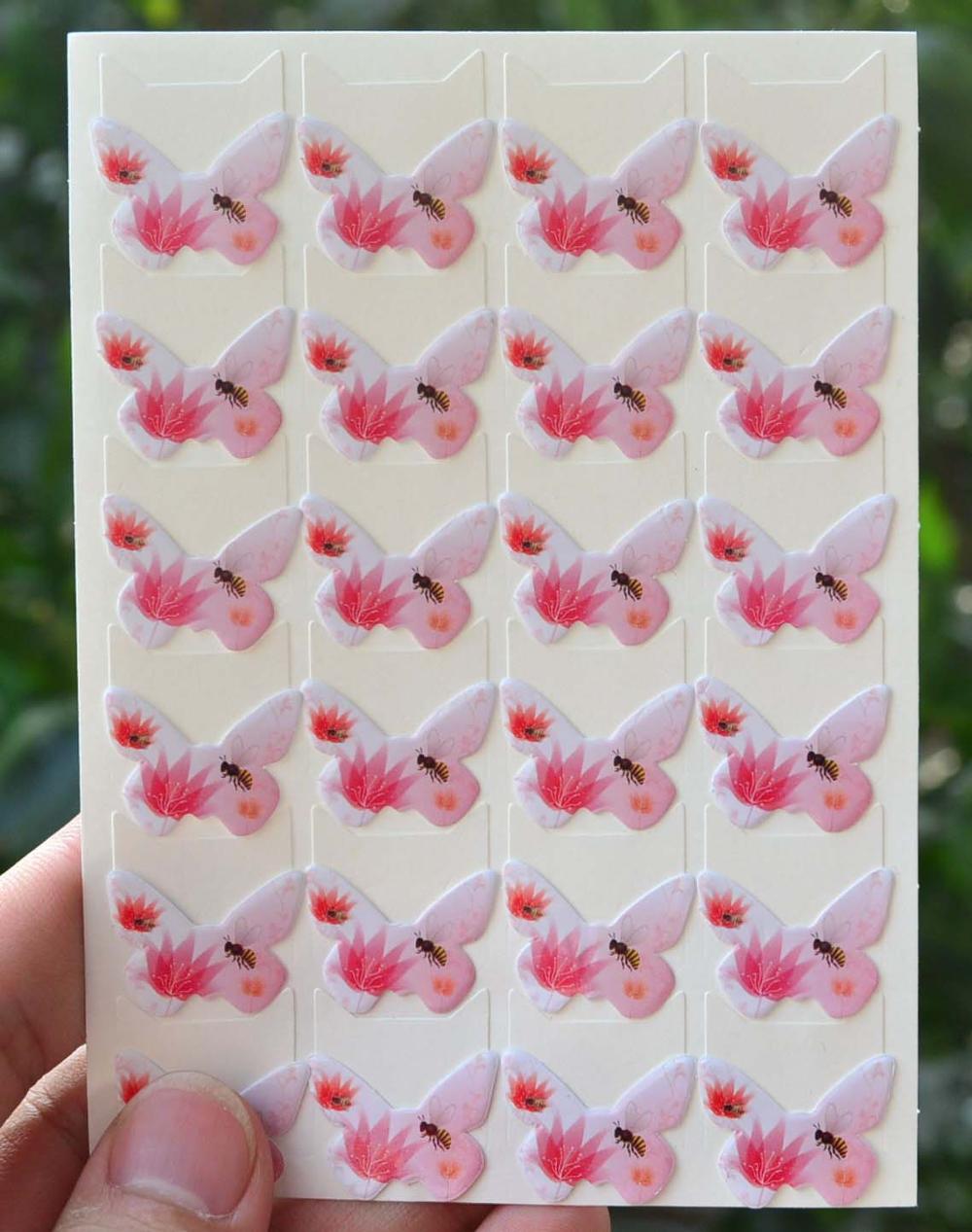 Arrived Cartoon Cute Photo Corner Stickers For DIY Baby Photo Album or Scrapbook Album 24pcs/sheet: Pink