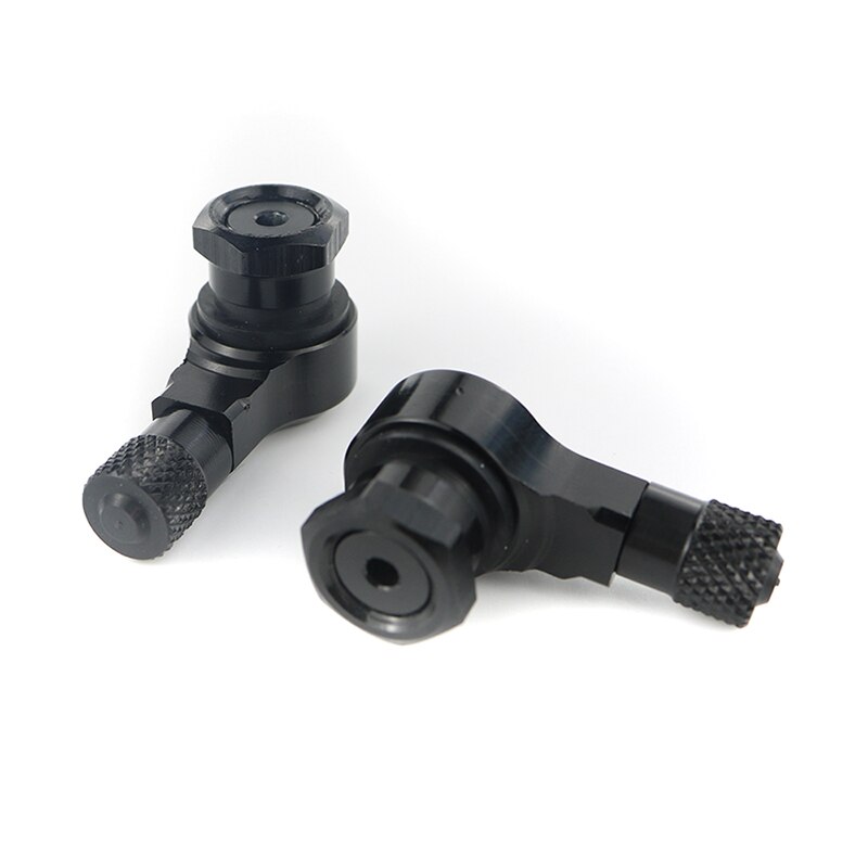 Pour Yamaha Tmax 500 Tmax 530 traceur 900 MT07 MT-07 FJR 1300 v-max moto pneu Valve tiges Tubeless vannes 11.3mm 2 pièces: black